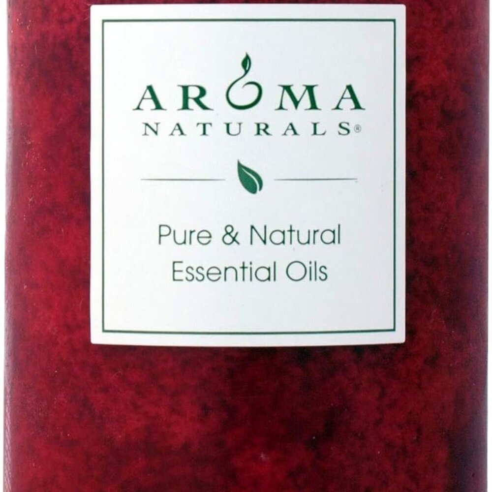 Holiday Orange, Clove and Cinnamon Essential Oil Scented Pillar Candle, Warm Spi